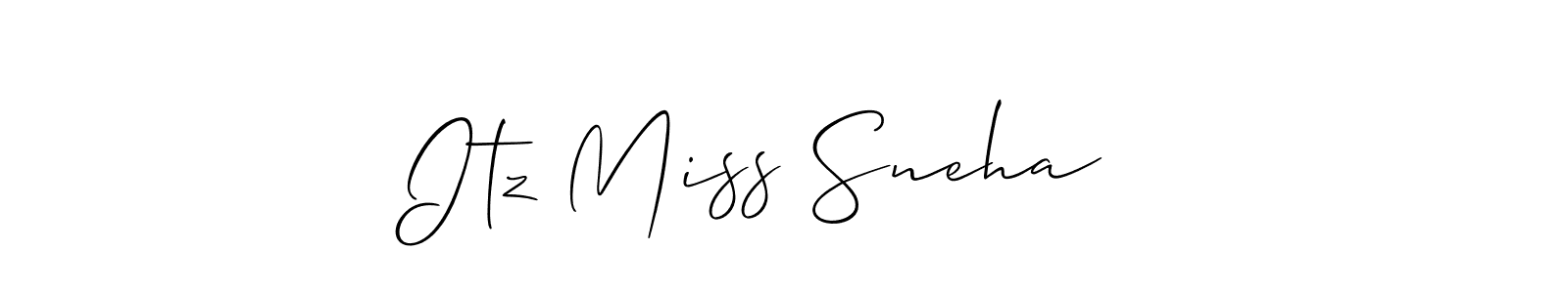 Best and Professional Signature Style for Itz Miss Sneha  . Allison_Script Best Signature Style Collection. Itz Miss Sneha   signature style 2 images and pictures png