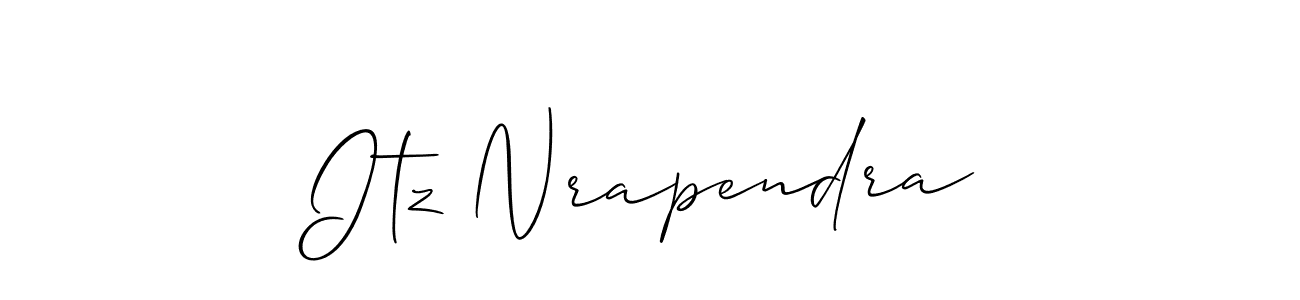 It looks lik you need a new signature style for name Itz Nrapendra. Design unique handwritten (Allison_Script) signature with our free signature maker in just a few clicks. Itz Nrapendra signature style 2 images and pictures png