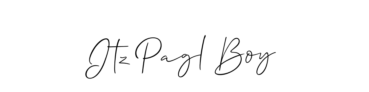 Allison_Script is a professional signature style that is perfect for those who want to add a touch of class to their signature. It is also a great choice for those who want to make their signature more unique. Get Itz Pagl Boy name to fancy signature for free. Itz Pagl Boy signature style 2 images and pictures png