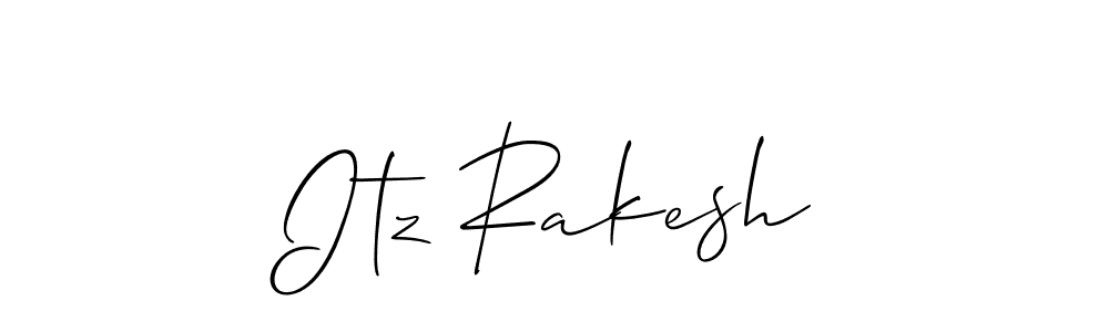 Itz Rakesh stylish signature style. Best Handwritten Sign (Allison_Script) for my name. Handwritten Signature Collection Ideas for my name Itz Rakesh. Itz Rakesh signature style 2 images and pictures png