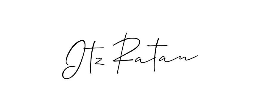 Allison_Script is a professional signature style that is perfect for those who want to add a touch of class to their signature. It is also a great choice for those who want to make their signature more unique. Get Itz Ratan name to fancy signature for free. Itz Ratan signature style 2 images and pictures png