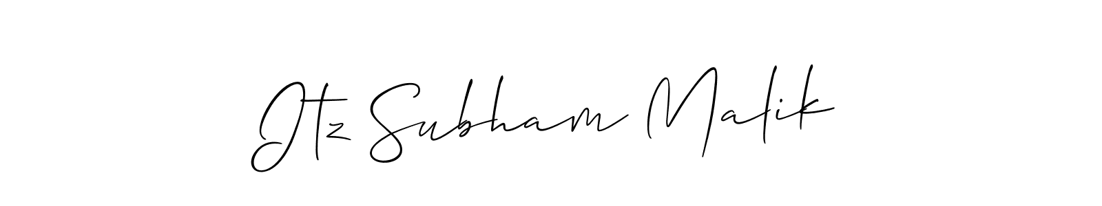 Make a short Itz Subham Malik signature style. Manage your documents anywhere anytime using Allison_Script. Create and add eSignatures, submit forms, share and send files easily. Itz Subham Malik signature style 2 images and pictures png