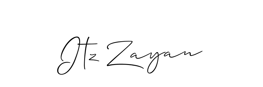 Once you've used our free online signature maker to create your best signature Allison_Script style, it's time to enjoy all of the benefits that Itz Zayan name signing documents. Itz Zayan signature style 2 images and pictures png