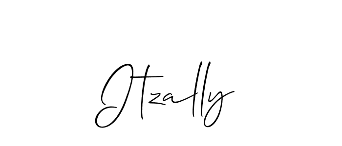 How to Draw Itzally signature style? Allison_Script is a latest design signature styles for name Itzally. Itzally signature style 2 images and pictures png