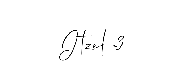 Use a signature maker to create a handwritten signature online. With this signature software, you can design (Allison_Script) your own signature for name Itzel <3. Itzel <3 signature style 2 images and pictures png