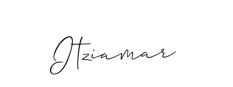 You should practise on your own different ways (Allison_Script) to write your name (Itziamar) in signature. don't let someone else do it for you. Itziamar signature style 2 images and pictures png