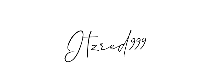 Use a signature maker to create a handwritten signature online. With this signature software, you can design (Allison_Script) your own signature for name Itzred999. Itzred999 signature style 2 images and pictures png