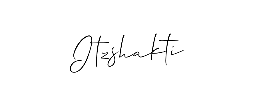 How to make Itzshakti signature? Allison_Script is a professional autograph style. Create handwritten signature for Itzshakti name. Itzshakti signature style 2 images and pictures png