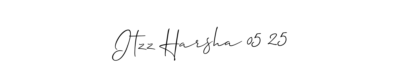 Also we have Itzz Harsha 05 25 name is the best signature style. Create professional handwritten signature collection using Allison_Script autograph style. Itzz Harsha 05 25 signature style 2 images and pictures png