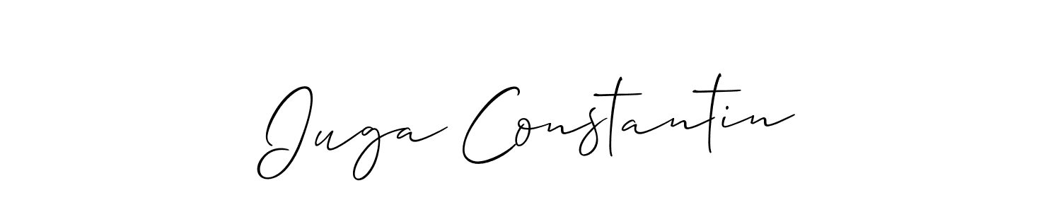 Make a short Iuga Constantin signature style. Manage your documents anywhere anytime using Allison_Script. Create and add eSignatures, submit forms, share and send files easily. Iuga Constantin signature style 2 images and pictures png