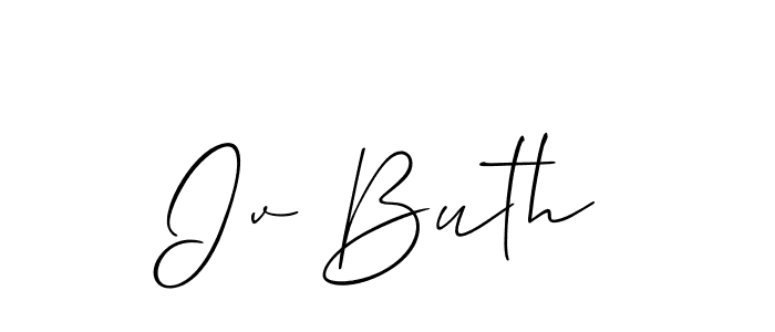 Make a beautiful signature design for name Iv Buth. Use this online signature maker to create a handwritten signature for free. Iv Buth signature style 2 images and pictures png