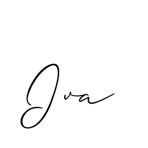 Allison_Script is a professional signature style that is perfect for those who want to add a touch of class to their signature. It is also a great choice for those who want to make their signature more unique. Get Iva name to fancy signature for free. Iva signature style 2 images and pictures png