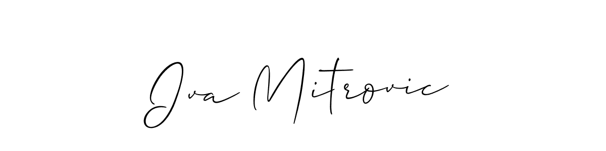 Make a short Iva Mitrovic signature style. Manage your documents anywhere anytime using Allison_Script. Create and add eSignatures, submit forms, share and send files easily. Iva Mitrovic signature style 2 images and pictures png