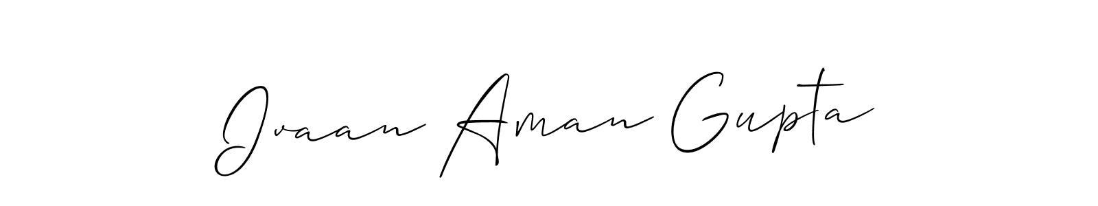 Similarly Allison_Script is the best handwritten signature design. Signature creator online .You can use it as an online autograph creator for name Ivaan Aman Gupta. Ivaan Aman Gupta signature style 2 images and pictures png