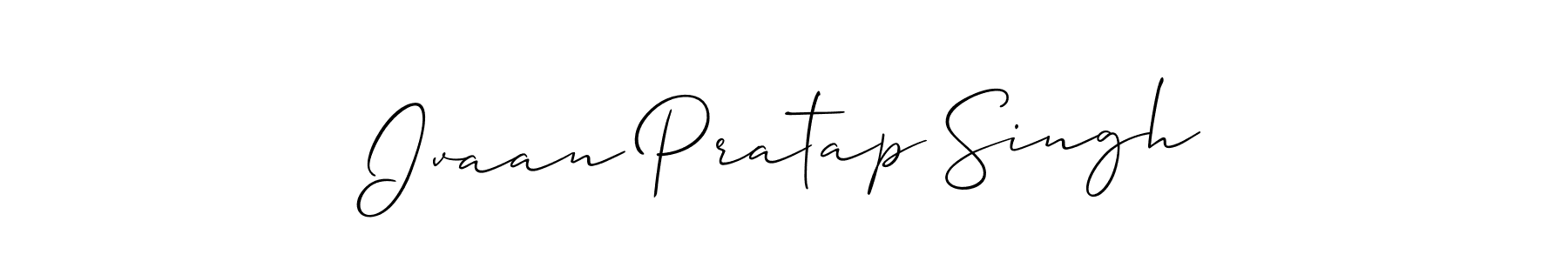 Make a short Ivaan Pratap Singh signature style. Manage your documents anywhere anytime using Allison_Script. Create and add eSignatures, submit forms, share and send files easily. Ivaan Pratap Singh signature style 2 images and pictures png