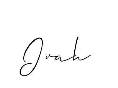 if you are searching for the best signature style for your name Ivah. so please give up your signature search. here we have designed multiple signature styles  using Allison_Script. Ivah signature style 2 images and pictures png