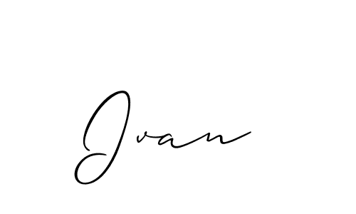 Design your own signature with our free online signature maker. With this signature software, you can create a handwritten (Allison_Script) signature for name Ivan . Ivan  signature style 2 images and pictures png