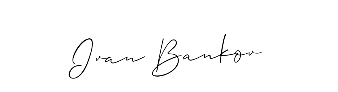 Design your own signature with our free online signature maker. With this signature software, you can create a handwritten (Allison_Script) signature for name Ivan Bankov. Ivan Bankov signature style 2 images and pictures png