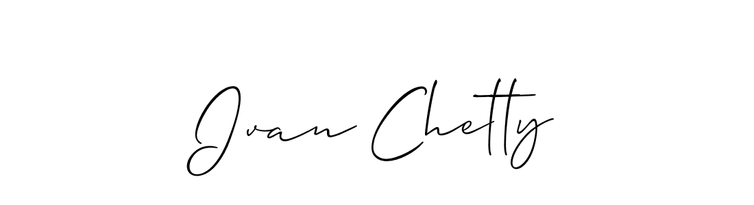 Best and Professional Signature Style for Ivan Chetty. Allison_Script Best Signature Style Collection. Ivan Chetty signature style 2 images and pictures png