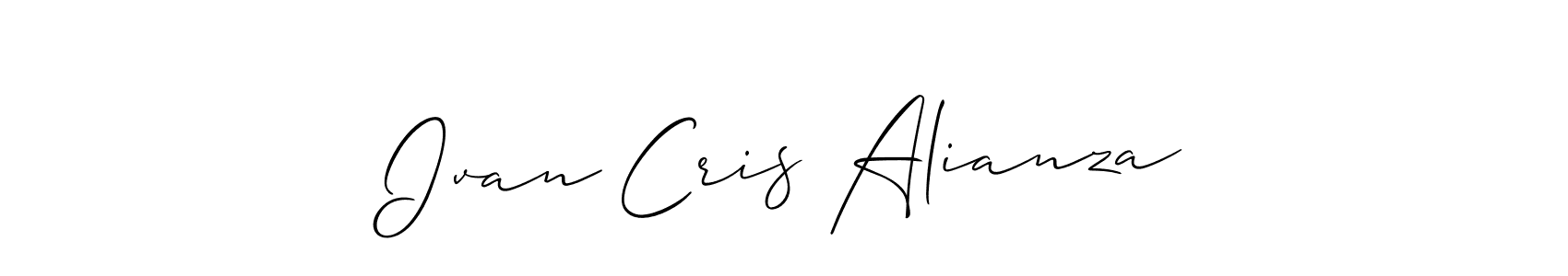 Design your own signature with our free online signature maker. With this signature software, you can create a handwritten (Allison_Script) signature for name Ivan Cris Alianza. Ivan Cris Alianza signature style 2 images and pictures png