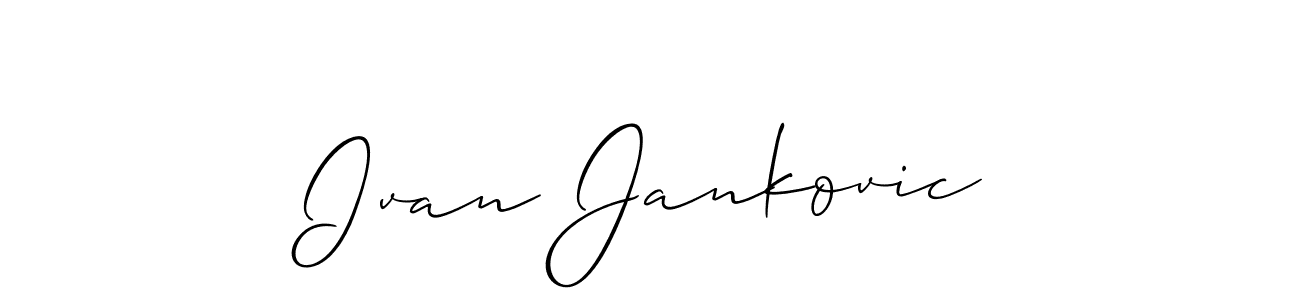 Also You can easily find your signature by using the search form. We will create Ivan Jankovic name handwritten signature images for you free of cost using Allison_Script sign style. Ivan Jankovic signature style 2 images and pictures png