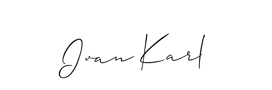 Check out images of Autograph of Ivan Karl name. Actor Ivan Karl Signature Style. Allison_Script is a professional sign style online. Ivan Karl signature style 2 images and pictures png