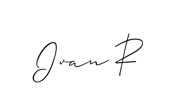 Design your own signature with our free online signature maker. With this signature software, you can create a handwritten (Allison_Script) signature for name Ivan R. Ivan R signature style 2 images and pictures png