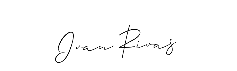 Design your own signature with our free online signature maker. With this signature software, you can create a handwritten (Allison_Script) signature for name Ivan Rivas. Ivan Rivas signature style 2 images and pictures png