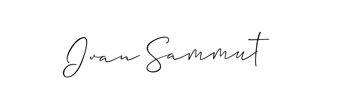 Create a beautiful signature design for name Ivan Sammut. With this signature (Allison_Script) fonts, you can make a handwritten signature for free. Ivan Sammut signature style 2 images and pictures png