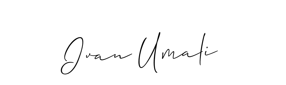 It looks lik you need a new signature style for name Ivan Umali. Design unique handwritten (Allison_Script) signature with our free signature maker in just a few clicks. Ivan Umali signature style 2 images and pictures png