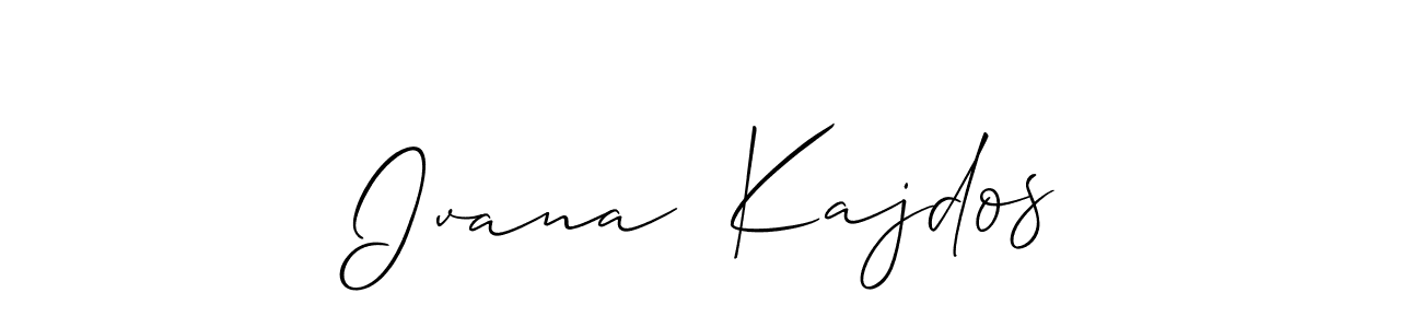 Also we have Ivana  Kajdos name is the best signature style. Create professional handwritten signature collection using Allison_Script autograph style. Ivana  Kajdos signature style 2 images and pictures png