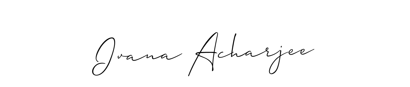 Make a beautiful signature design for name Ivana Acharjee. Use this online signature maker to create a handwritten signature for free. Ivana Acharjee signature style 2 images and pictures png