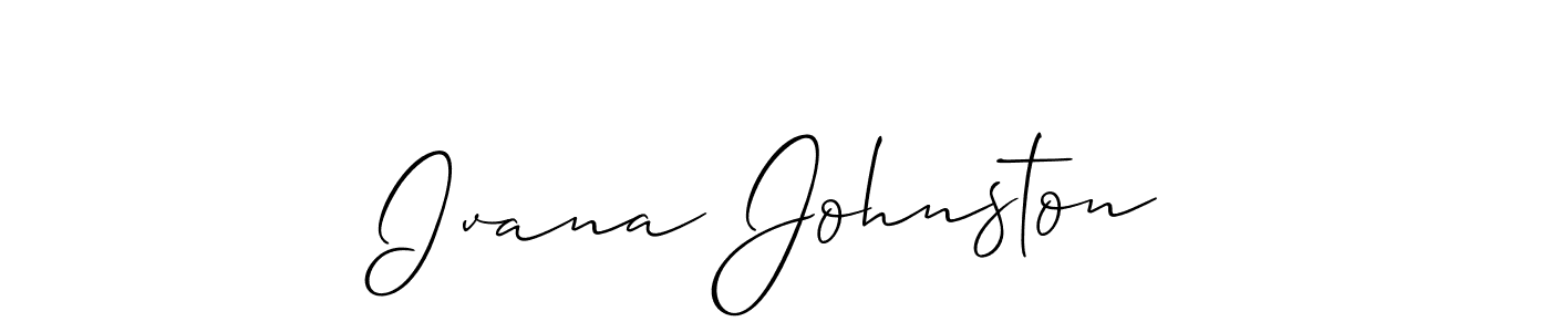 Make a beautiful signature design for name Ivana Johnston. Use this online signature maker to create a handwritten signature for free. Ivana Johnston signature style 2 images and pictures png