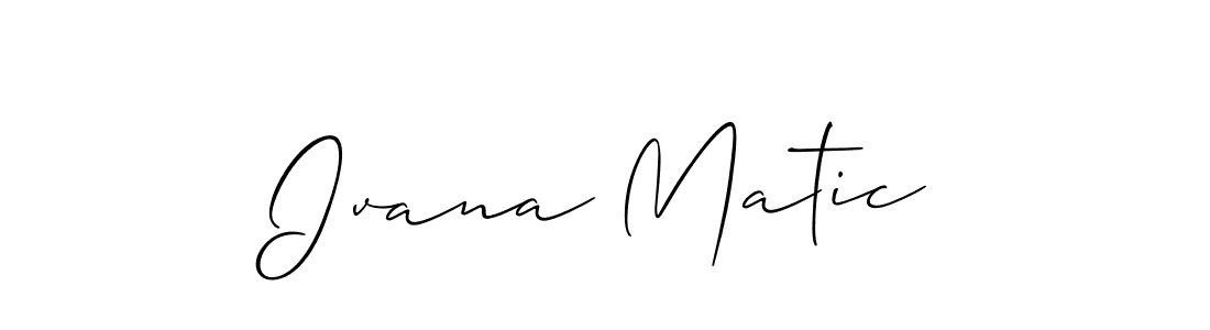 if you are searching for the best signature style for your name Ivana Matic. so please give up your signature search. here we have designed multiple signature styles  using Allison_Script. Ivana Matic signature style 2 images and pictures png
