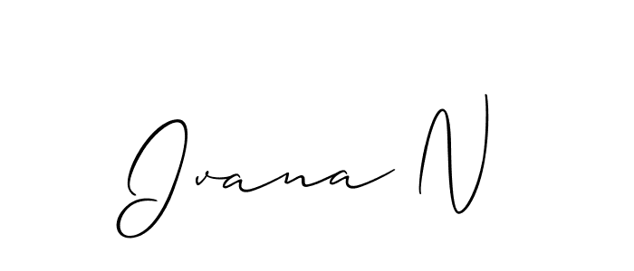 You can use this online signature creator to create a handwritten signature for the name Ivana N. This is the best online autograph maker. Ivana N signature style 2 images and pictures png