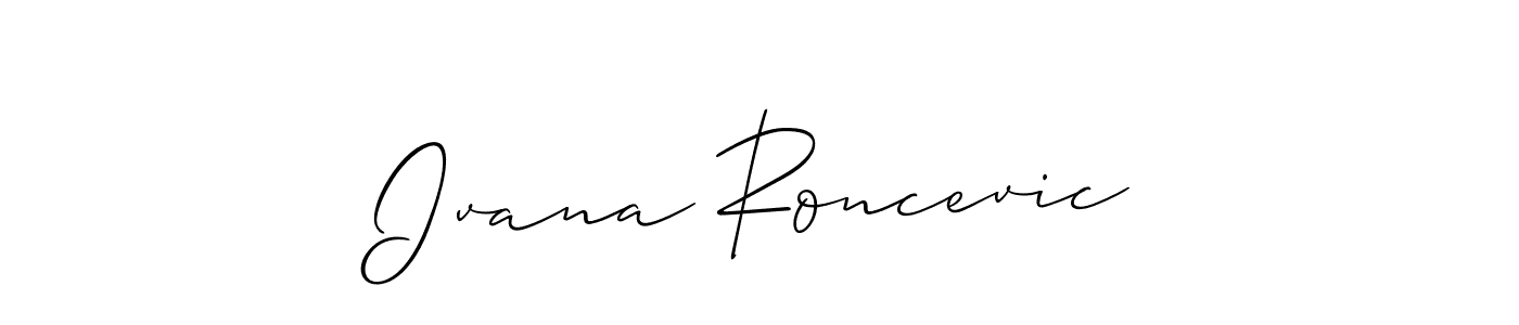 Make a beautiful signature design for name Ivana Roncevic. Use this online signature maker to create a handwritten signature for free. Ivana Roncevic signature style 2 images and pictures png