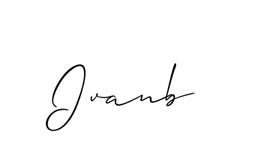 Also You can easily find your signature by using the search form. We will create Ivanb name handwritten signature images for you free of cost using Allison_Script sign style. Ivanb signature style 2 images and pictures png