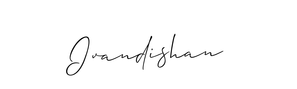 How to Draw Ivandishan signature style? Allison_Script is a latest design signature styles for name Ivandishan. Ivandishan signature style 2 images and pictures png
