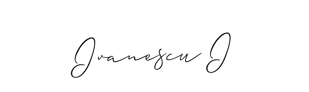 Make a beautiful signature design for name Ivanescu I. Use this online signature maker to create a handwritten signature for free. Ivanescu I signature style 2 images and pictures png