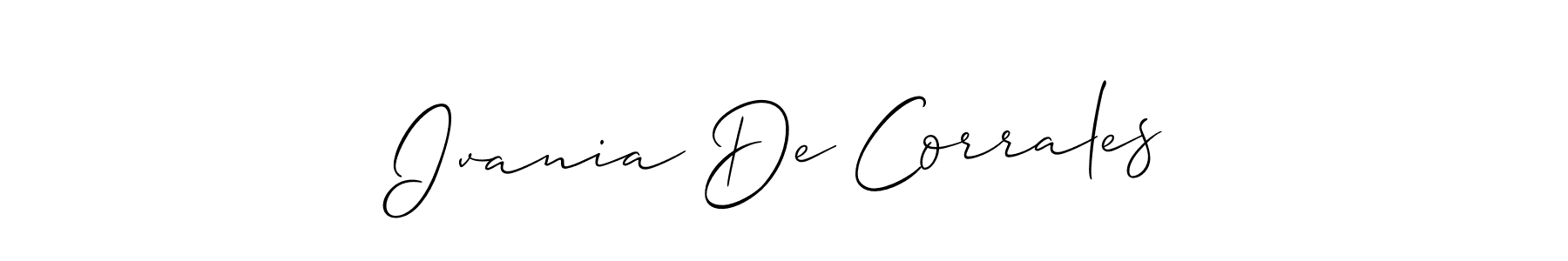 Check out images of Autograph of Ivania De Corrales name. Actor Ivania De Corrales Signature Style. Allison_Script is a professional sign style online. Ivania De Corrales signature style 2 images and pictures png