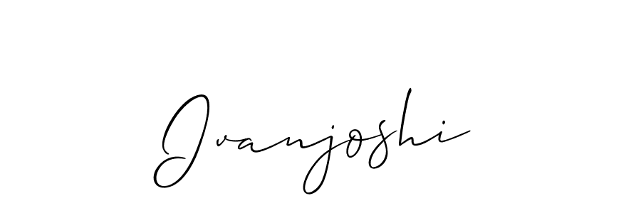 How to Draw Ivanjoshi signature style? Allison_Script is a latest design signature styles for name Ivanjoshi. Ivanjoshi signature style 2 images and pictures png