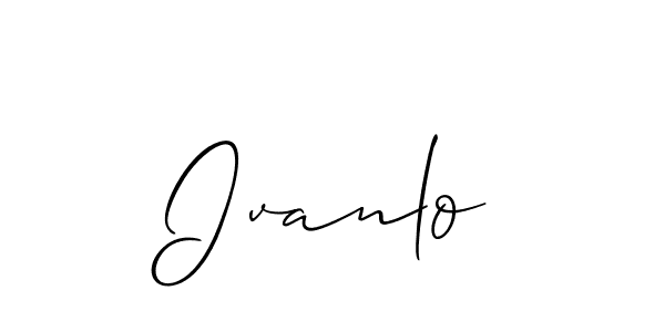 Ivanlo stylish signature style. Best Handwritten Sign (Allison_Script) for my name. Handwritten Signature Collection Ideas for my name Ivanlo. Ivanlo signature style 2 images and pictures png