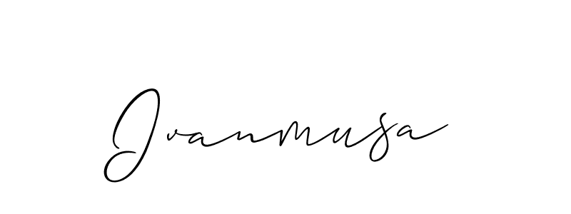 Make a beautiful signature design for name Ivanmusa. Use this online signature maker to create a handwritten signature for free. Ivanmusa signature style 2 images and pictures png