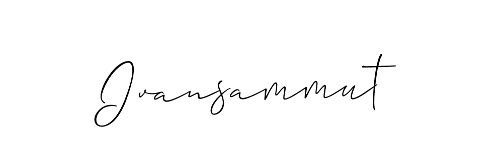 Also You can easily find your signature by using the search form. We will create Ivansammut name handwritten signature images for you free of cost using Allison_Script sign style. Ivansammut signature style 2 images and pictures png