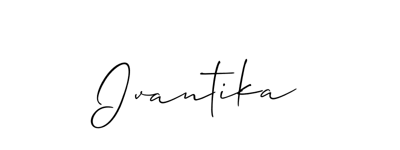 It looks lik you need a new signature style for name Ivantika. Design unique handwritten (Allison_Script) signature with our free signature maker in just a few clicks. Ivantika signature style 2 images and pictures png