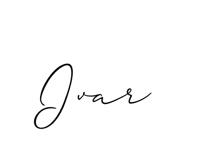 Create a beautiful signature design for name Ivar. With this signature (Allison_Script) fonts, you can make a handwritten signature for free. Ivar signature style 2 images and pictures png