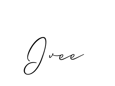 Make a beautiful signature design for name Ivee. With this signature (Allison_Script) style, you can create a handwritten signature for free. Ivee signature style 2 images and pictures png