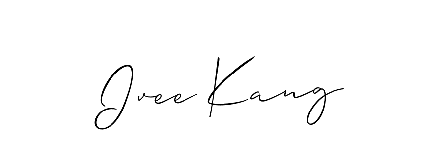 Best and Professional Signature Style for Ivee Kang. Allison_Script Best Signature Style Collection. Ivee Kang signature style 2 images and pictures png