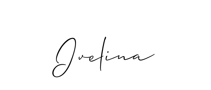 Best and Professional Signature Style for Ivelina. Allison_Script Best Signature Style Collection. Ivelina signature style 2 images and pictures png