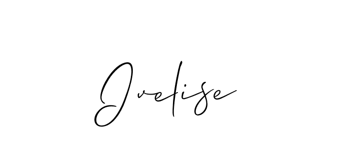 This is the best signature style for the Ivelise name. Also you like these signature font (Allison_Script). Mix name signature. Ivelise signature style 2 images and pictures png